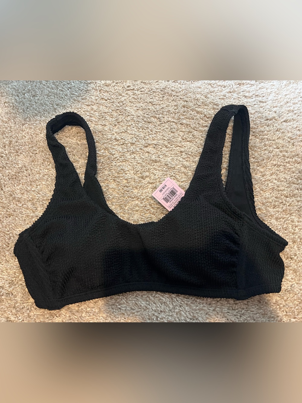 Black swim top